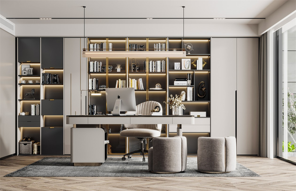 書(shū)房定制書(shū)柜設(shè)計(jì)要注意什么？(圖1)