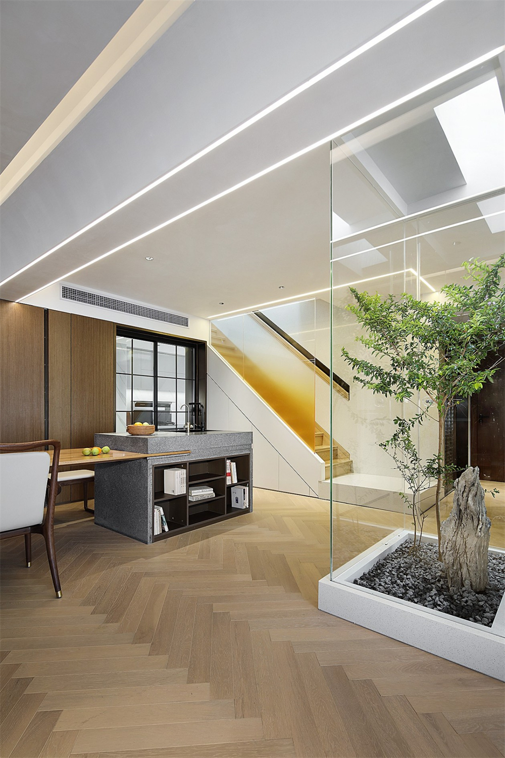 200㎡大平層整木定制，現(xiàn)代極簡(jiǎn)風(fēng)格(圖11)